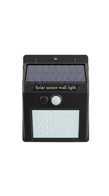 Aplique solar LED con sensor 3W